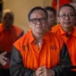 Eks Wakil Menteri Ketenagakerjaan Immanuel Ebenezer Gerungan alias Noel saat menjalani proses hukum kasus pemerasan sertifikasi K3 di Pengadilan Negeri Jakarta Pusat. (Posnews/X)