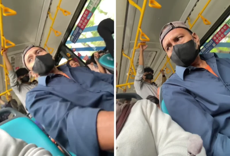 Perempuan Diduga Dilecehkan di Bus Transjakarta, Pelaku Duduk di Sebelah Korban. (Posnews/Instagram)