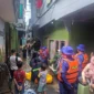 Genangan banjir setinggi 30-80 cm merendam permukiman warga di Jakarta Timur akibat hujan deras dan luapan Kali Cipinang, Minggu 22 Maret 2026. Dok: Posnews/Ist