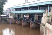 Pintu Air Pasar Ikan Jakarta Utara Siaga 2, ketinggian air meningkat. (Dok: Posnews/Ist)