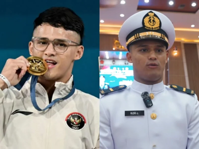 Rekor Dunia SEA Games Antar Rizki Juniansyah Jadi Kapten TNI. (Posnews/Instagram)
