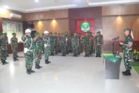 Serda Heri Babinsa Utan Kayu ditahan Kodim 0501 Jakarta Pusat usai sidang disiplin militer. (Posnews/Kodim Jakpus)
