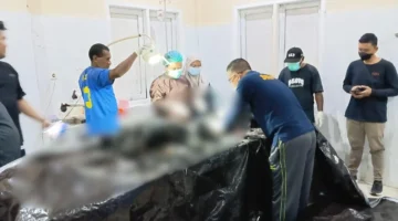 Pos PT Kristal di Nabire Diserang, Dua Korban Tewas dan Bangunan Terbakar. (Posnews/Ist)