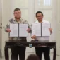 Gubernur DKI Jakarta Pramono Anung menandatangani MoU bersama Kepala BPKP Muhammad Yusuf Ateh di Balai Kota Jakarta, Rabu (11/2/2026). (Posnews/kominfo)