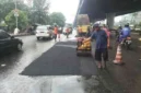 Hujan Belum Reda, Jalan Jakarta Kembali Berlubang Meski Ditambal Ribuan Titik. Posnews/Kominfo)