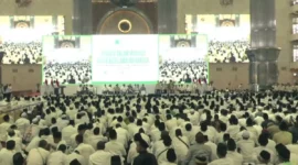 Jamaah MUI memadati Masjid Istiqlal saat pengukuhan pengurus MUI 2025-2030, Sabtu 7 Februari 2026. (Posnews/MUI)