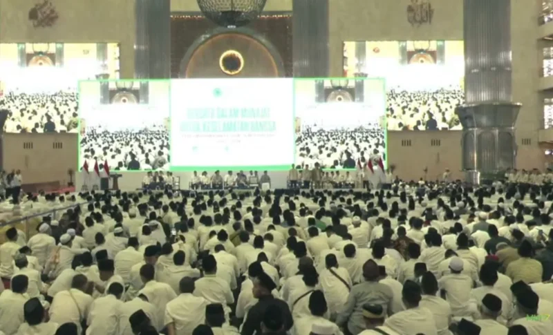 Jamaah MUI memadati Masjid Istiqlal saat pengukuhan pengurus MUI 2025-2030, Sabtu 7 Februari 2026. (Posnews/MUI)