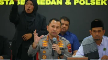 Kapolrestabes Medan Kombes Jean Calvijn Simanjuntak. Jaringan Narkoba Lintas Sumatera Terbongkar, Perempuan Pengendali Masih Diburu. (Posnews/Ist)