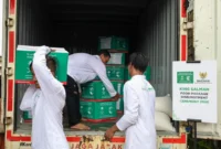 KSrelief dan BAZNAS Distribusikan Bantuan Raja Salman ke Tiga Provinsi untuk Warga Prasejahtera Indonesia. (Posnews/Ist)