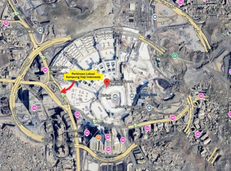 Kampung Haji Indonesia Terhubung Masjidil Haram. (Posnews/Ist)
