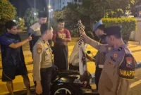 Kapolres Ponorogo memberikan imbauan larangan sound horeg dan perang sarung selama Ramadan 2026 demi menjaga keamanan dan ketertiban masyarakat. (Posnews/Ist)