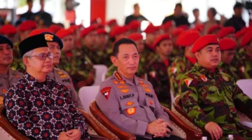 Kapolri Jenderal Listyo Sigit Prabowo menghadiri Retret KOKAM Muhammadiyah di Satlat Brimob Korbrimob Polri Cikeas Bogor Jawa Barat. (Posnews/Ist)