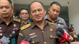 Kapuspenkum Kejagung Anang Supriatna memberikan keterangan pers. (Posnews/ist)