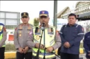 Kakorlantas Polri Irjen Agus Suryonugroho meninjau ruas Tol Trans Sumatera Jambi–Palembang bersama stakeholder jelang arus mudik Lebaran 2026. (Posnews/Ist)