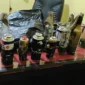 Petugas kepolisian mengamankan barang bukti bom molotov dan tabung gas portabel terkait kasus siswa SMP di Sungai Raya, Kalimantan Barat. (Posnews/Ist)