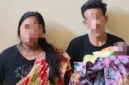 Petugas Polda Sumatera Selatan menangani kasus penjualan bayi melalui media sosial di Palembang. (Posnews/Ist)
