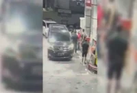 Rekaman CCTV memperlihatkan dugaan oknum polisi memukul tiga pegawai SPBU di Jalan Bekasi Timur Raya, Pulogadung, Jakarta Timur. (Posnews/Ist)