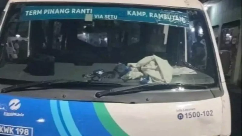 Sopir JakLingko Gagalkan Jambret di TB Simatupang, Satu Pelaku Ditangkap. (Posnews/Ist)