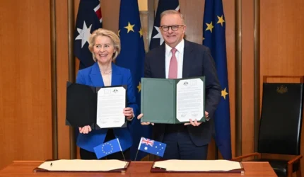 Uni Eropa dan Australia Sahkan Perjanjian Dagang Bebas di Tengah Krisis Energi