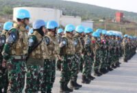 Duka bagi korps perdamaian. Tiga personel UNIFIL asal Indonesia gugur dalam dua insiden terpisah di Lebanon Selatan, menandai jatuhnya korban pertama dari pasukan PBB sejak perang Israel-Hezbollah pecah Maret 2026. Dok: Kompas Internasional.