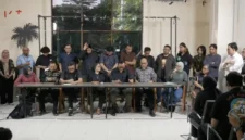 Aksi solidaritas menuntut keadilan atas kasus penyiraman air keras terhadap aktivis HAM di Jakarta.
(Posnews/Ist)