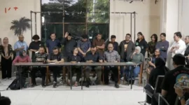 Aksi solidaritas menuntut keadilan atas kasus penyiraman air keras terhadap aktivis HAM di Jakarta.
(Posnews/Ist)