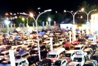 Antrean panjang kendaraan memenuhi buffer zone Pelabuhan Merak sejak Kamis (19/3/2026) dinihari saat puncak arus mudik Lebaran 2026. (Posnews)