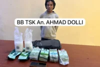 Barang bukti 6 kilogram ketamine yang disita Bareskrim Polri dalam pengungkapan kasus di Deli Serdang. (Posnews/Ist)