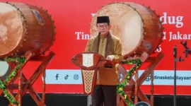 Gubernur DKI Jakarta Pramono Anung memberikan keterangan terkait pendatang pasca Lebaran 2026. (Posnews/Kominfo)