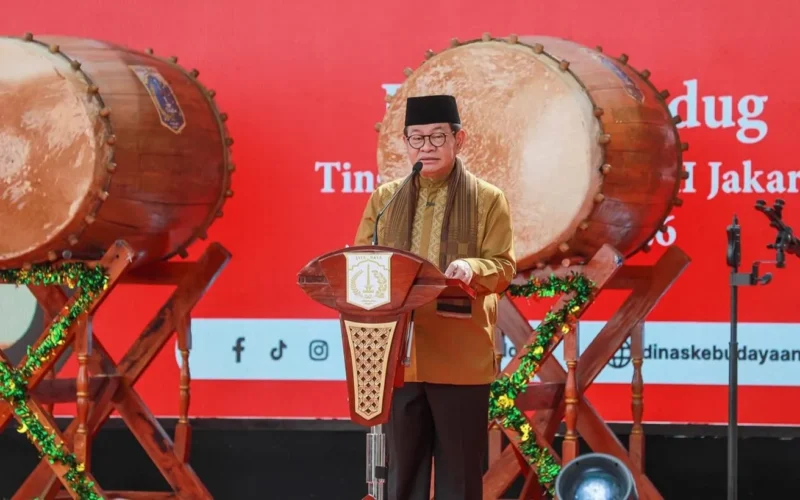 Gubernur DKI Jakarta Pramono Anung memberikan keterangan terkait pendatang pasca Lebaran 2026. (Posnews/Kominfo)