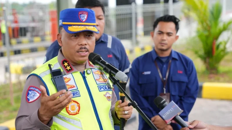 Kakorlantas Polri Irjen Pol Agus Suryonugroho memberikan keterangan terkait Operasi Ketupat 2026 untuk pengamanan mudik Lebaran. (Posnews/Ist)