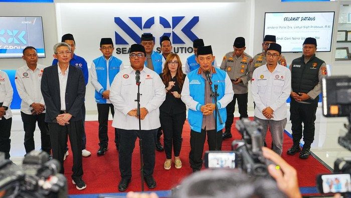 Kapolri Listyo Sigit Prabowo menghadiri silaturahmi Ramadan bersama KSPSI Jawa Barat dan membahas pengamanan mudik Lebaran 2026. (Posnews/Ist)
