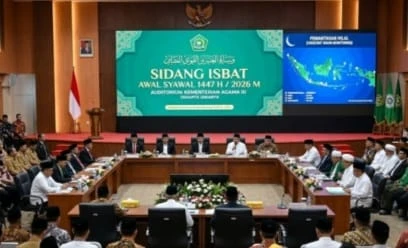Kemenag Umumkan Lebaran 2026 Jatuh 21 Maret, Hilal Tak Penuhi Kriteria MABIMS. (Posnews/Ist)
