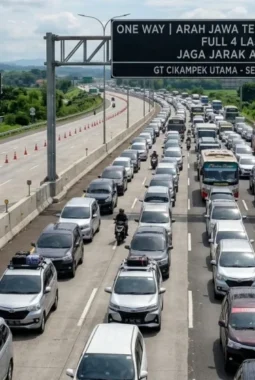 One Way Nasional Resmi Berlaku, Arus Mudik Trans Jawa dari Japek hingga Kalikangkung