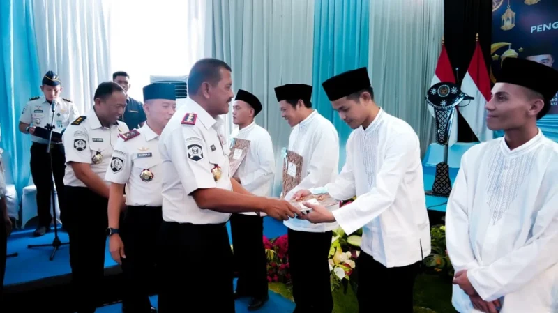 Warga binaan di lapas menerima remisi Idulfitri dari Direktorat Jenderal Pemasyarakatan dengan sebagian langsung bebas pada Lebaran 2026. (Posnews/Ist)