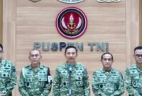 Mabes TNI di Cilangkap Jakarta Timur saat konferensi pers terkait penyerahan jabatan BAIS dan kasus penganiayaan aktivis. (Posnews/Puspen TNI)