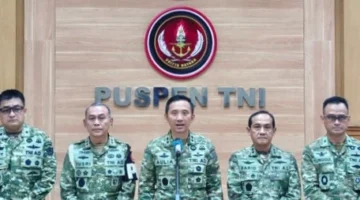 Mabes TNI di Cilangkap Jakarta Timur saat konferensi pers terkait penyerahan jabatan BAIS dan kasus penganiayaan aktivis. (Posnews/Puspen TNI)