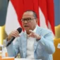 Menteri P2MI Mukhtarudin memberikan keterangan terkait keamanan pekerja migran Indonesia di Timur Tengah di tengah konflik AS–Israel dan Iran. (Posnews/P2MI)