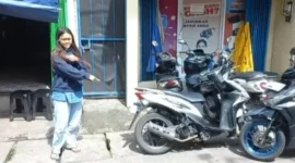 Motor Marketing FIF Hilang di Depan Kantor, Pelaku Terekam CCTV. (Posnews/Ist)