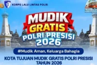 Bus Mudik Balik Gratis Presisi 2026 siap mengangkut pemudik dengan aman dan nyaman selama arus balik Lebaran 2026. (Posnews/Ist)