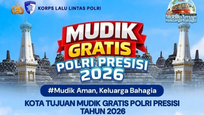 Bus Mudik Balik Gratis Presisi 2026 siap mengangkut pemudik dengan aman dan nyaman selama arus balik Lebaran 2026. (Posnews/Ist)