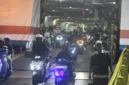 Ribuan pemudik sepeda motor mengantre di buffer zone Pelabuhan Bakauheni Lampung Selatan saat arus balik Lebaran 2026 menuju Pulau Jawa. (Posnews/Net)