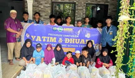 Gerakan Berbagi Ramadan, Al-Wildan Islamic School 3 Salurkan 500 Paket Sembako