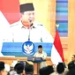 Presiden Prabowo Subianto berbuka puasa bersama Rais Aam PBNU, Ketua Umum Muhammadiyah, dan Ketua Umum MUI di Istana Merdeka, Jakarta. (Posnews/Setpres)