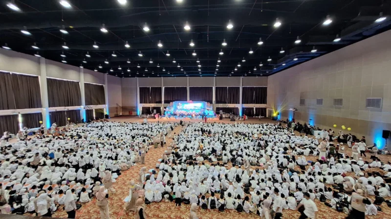 Ribuan anak yatim dan dhuafa mengikuti acara santunan Ramadan 1447H bertajuk REMEMBER di Ecovention Hall Ancol Jakarta Utara. (Posnews/MR)