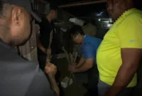 Petugas Satgas Damai Cartenz menunjukkan barang bukti senjata api rakitan hasil pengungkapan kasus di Papua. (Posnews/Ist)