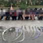 Polisi mengamankan puluhan remaja beserta senjata tajam celurit saat hendak tawuran di kawasan Cilangkap Tapos Depok. (Posnews/Ist)