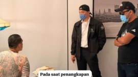 Penangkapan bandar narkoba Andre Fernando Tjandra alias The Doctor di Penang Malaysia oleh tim gabungan Polri dan Interpol. (Posnews/Ist)