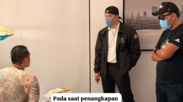 Penangkapan bandar narkoba Andre Fernando Tjandra alias The Doctor di Penang Malaysia oleh tim gabungan Polri dan Interpol. (Posnews/Ist)