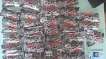 Barang bukti 43 cartridge etomidate hasil pengungkapan Bareskrim di Pekanbaru. (Posnews/Ist)